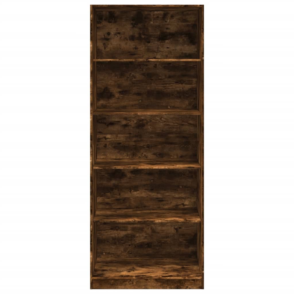 Garde-robe chêne fumé 80x50x200 cm bois d'ingénierie - XIOS