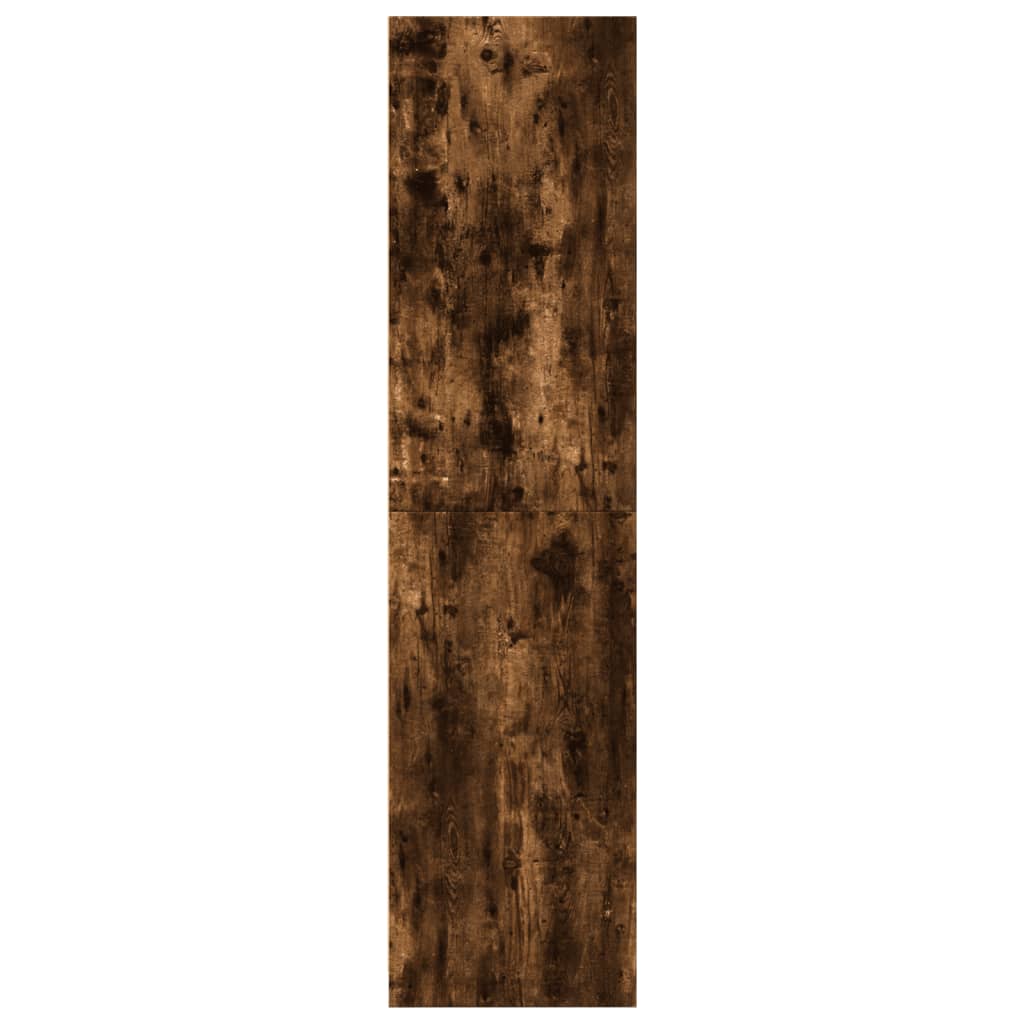 Garde-robe chêne fumé 80x50x200 cm bois d'ingénierie - XIOS