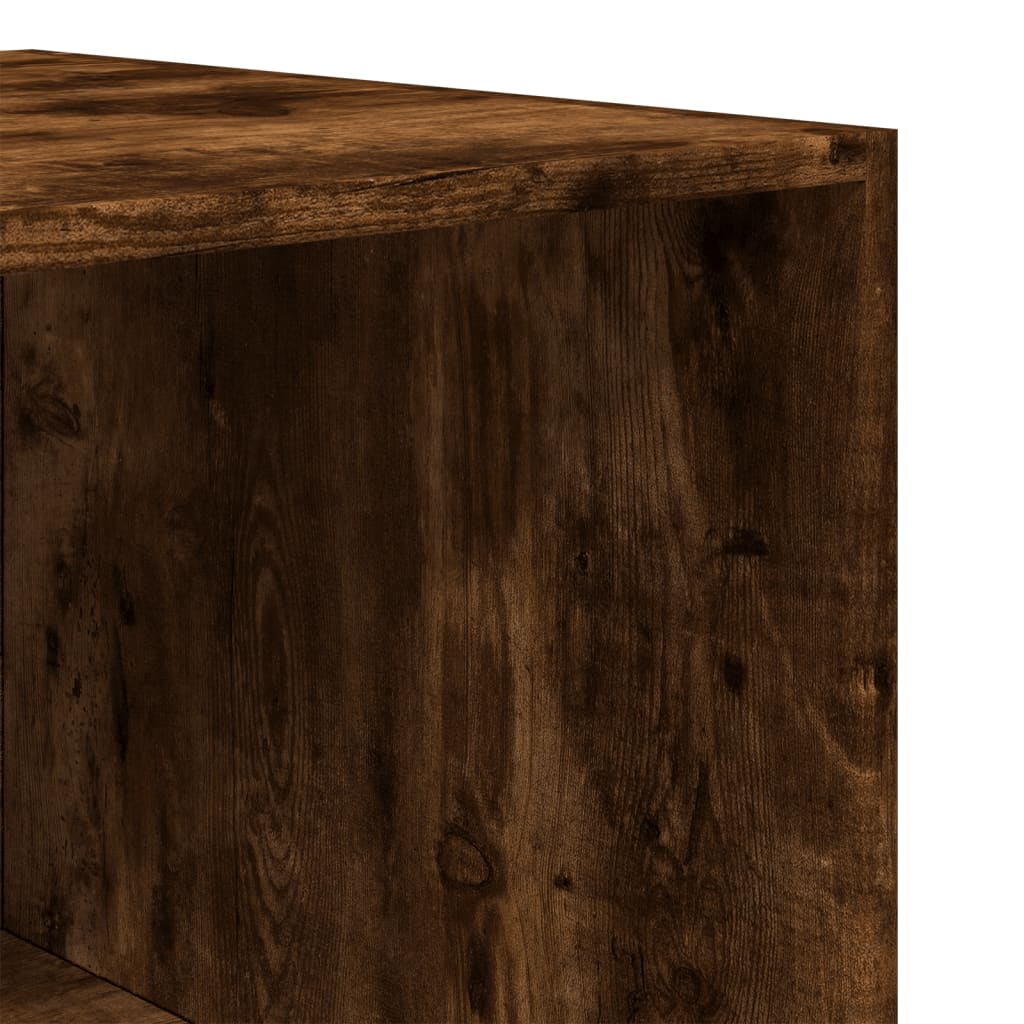 Garde-robe chêne fumé 80x50x200 cm bois d'ingénierie - XIOS