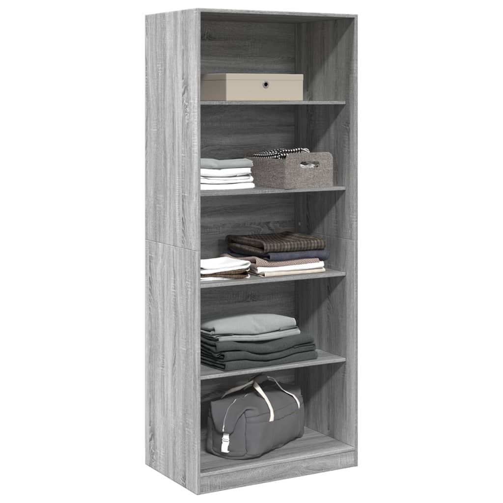 Garde-robe sonoma gris 80x50x200 cm bois d'ingénierie - XIOS