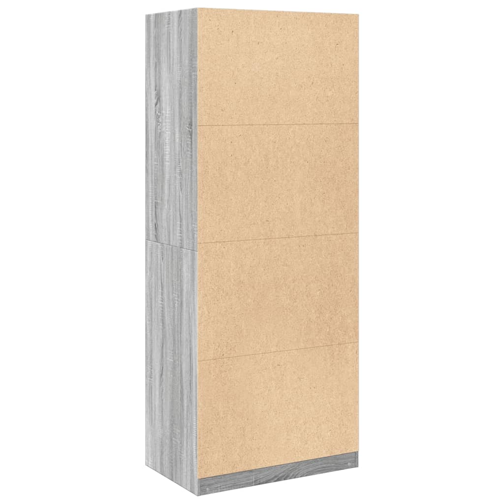 Garde-robe sonoma gris 80x50x200 cm bois d'ingénierie - XIOS
