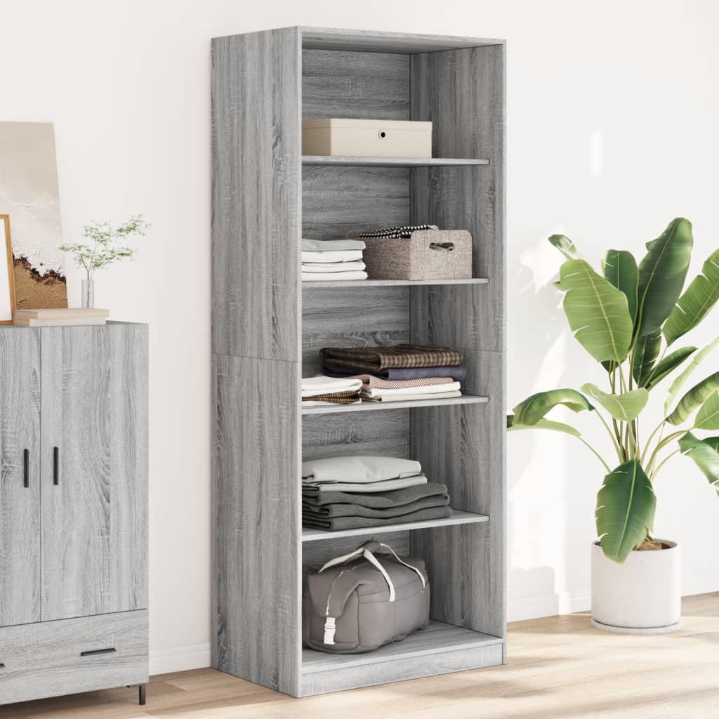 Garde-robe sonoma gris 80x50x200 cm bois d'ingénierie - XIOS