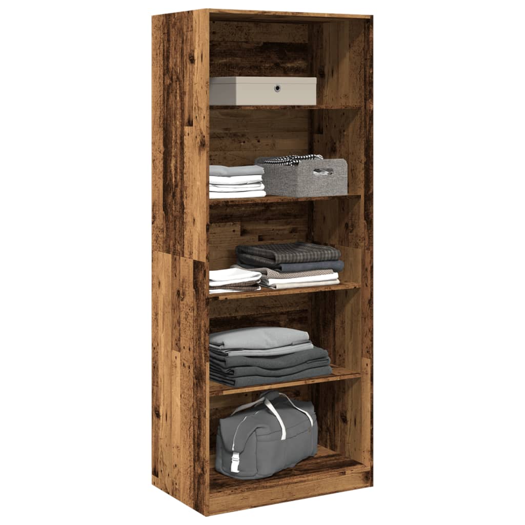 Garde-robe vieux bois 80x50x200 cm bois d'ingénierie - XIOS