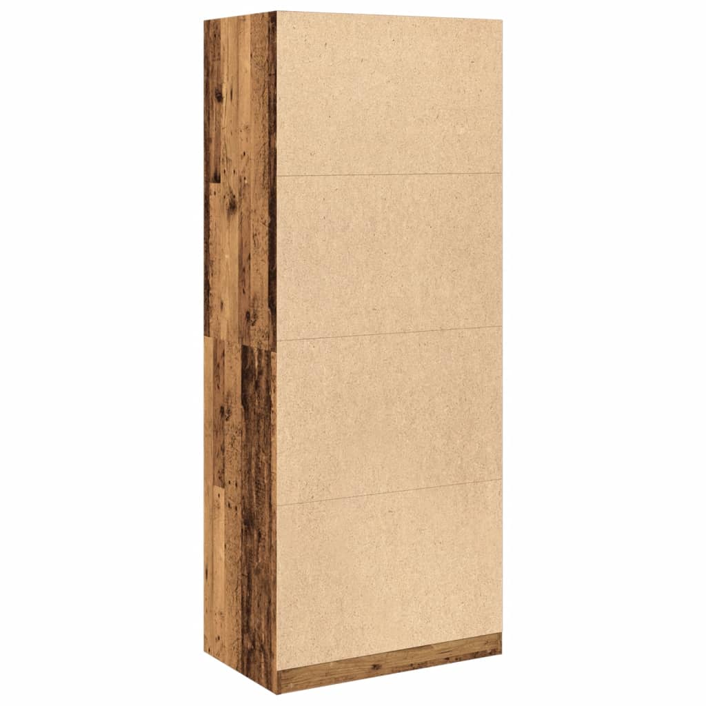 Garde-robe vieux bois 80x50x200 cm bois d'ingénierie - XIOS