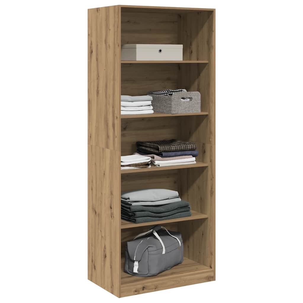 Garde-robe chêne artisanal 80x50x200 cm bois d'ingénierie - XIOS