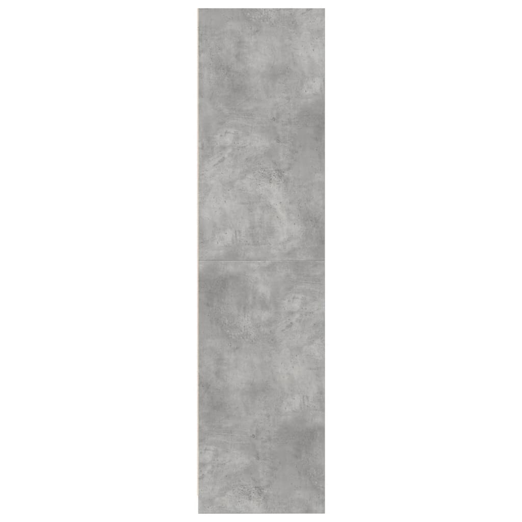 Garde-robe Gris béton 100x50x200 cm Aggloméré - XIOS