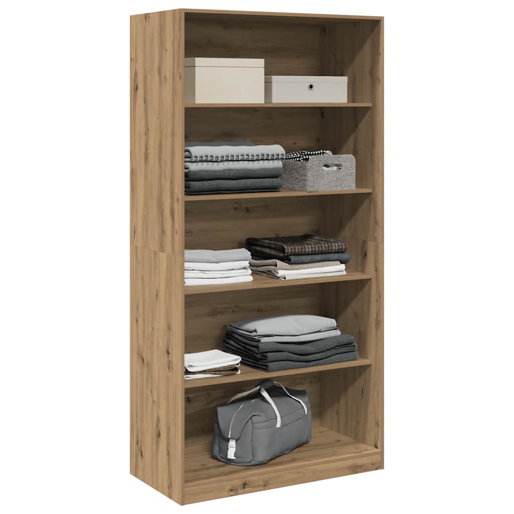 Garde-robe chêne artisanal 100x50x200 cm bois d'ingénierie - XIOS