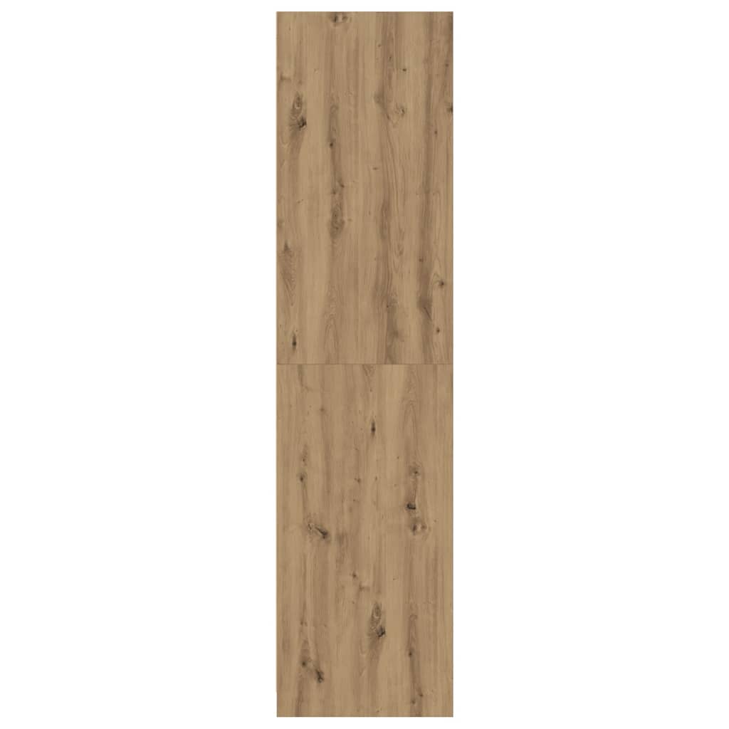 Garde-robe chêne artisanal 100x50x200 cm bois d'ingénierie
