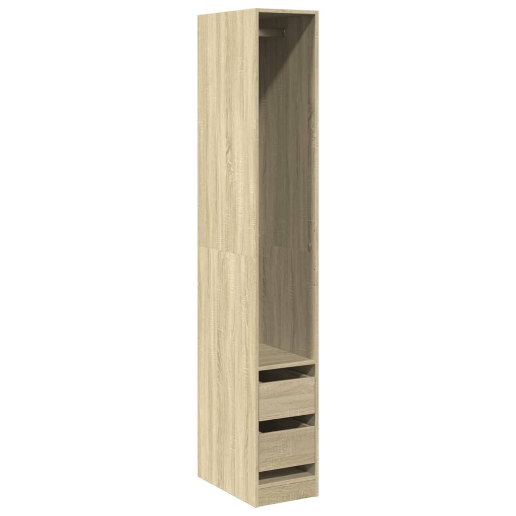 Garde-robe chêne sonoma 30x50x200 cm bois d'ingénierie - XIOS