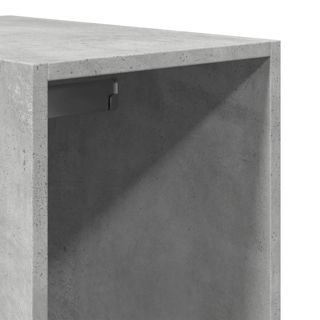 Garde-robe gris béton 30x50x200 cm bois d'ingénierie - XIOS