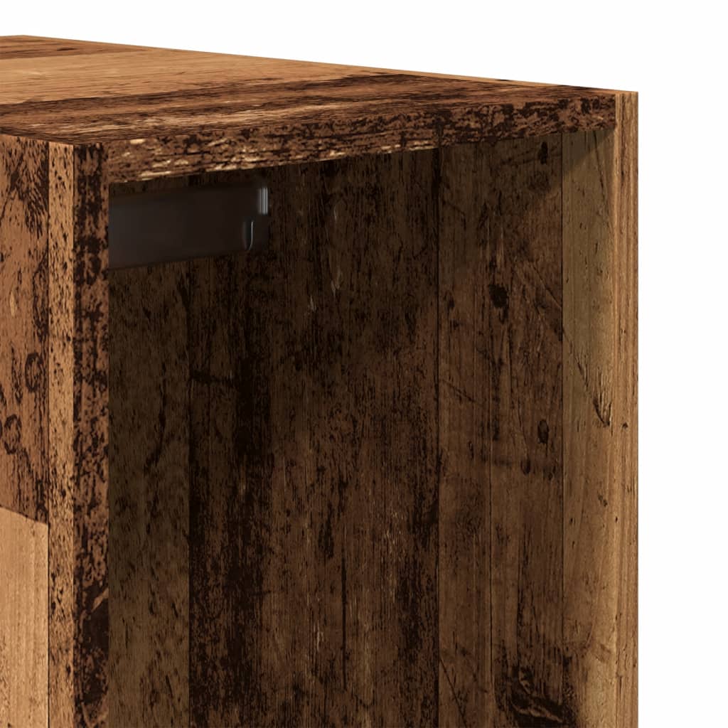 Garde-robe vieux bois 30x50x200 cm bois d'ingénierie - XIOS