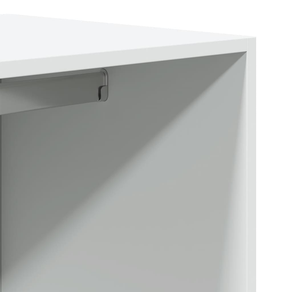 Garde-robe blanc 80x50x200 cm bois d'ingénierie - XIOS