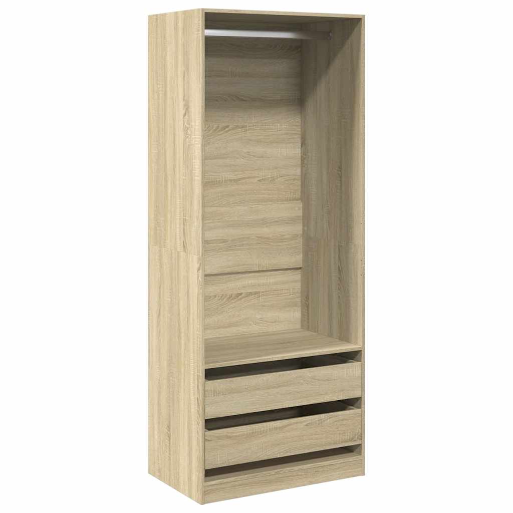 Garde-robe chêne sonoma 80x50x200 cm bois d'ingénierie - XIOS