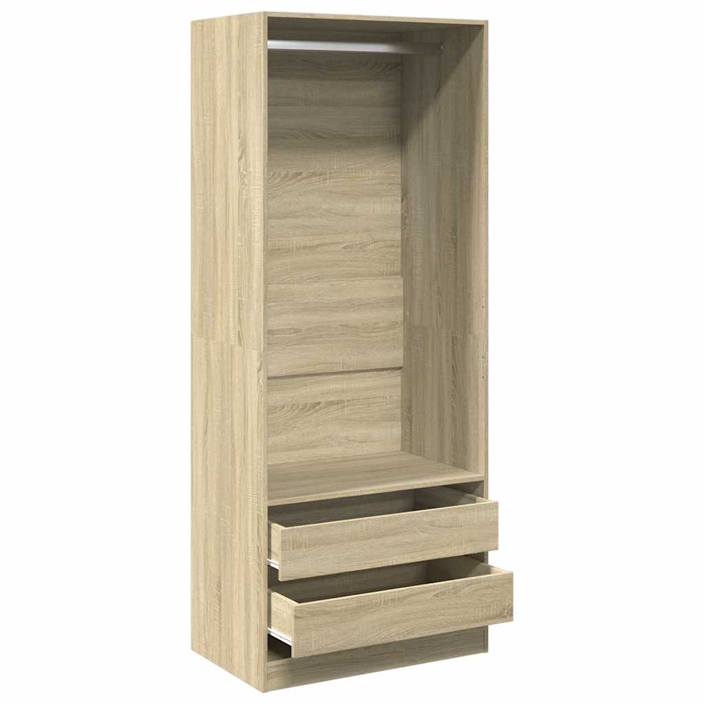 Garde-robe chêne sonoma 80x50x200 cm bois d'ingénierie - XIOS
