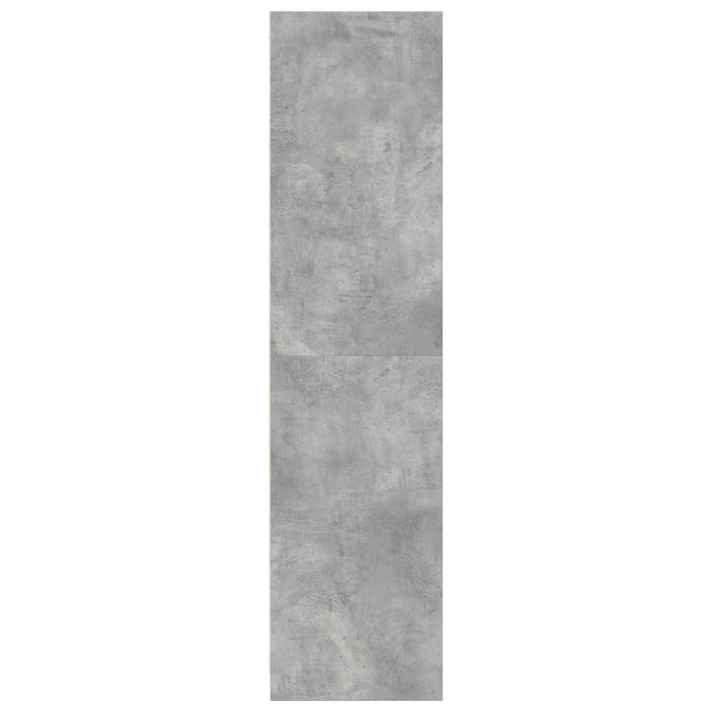 Garde-robe gris béton 80x50x200 cm bois d'ingénierie - XIOS