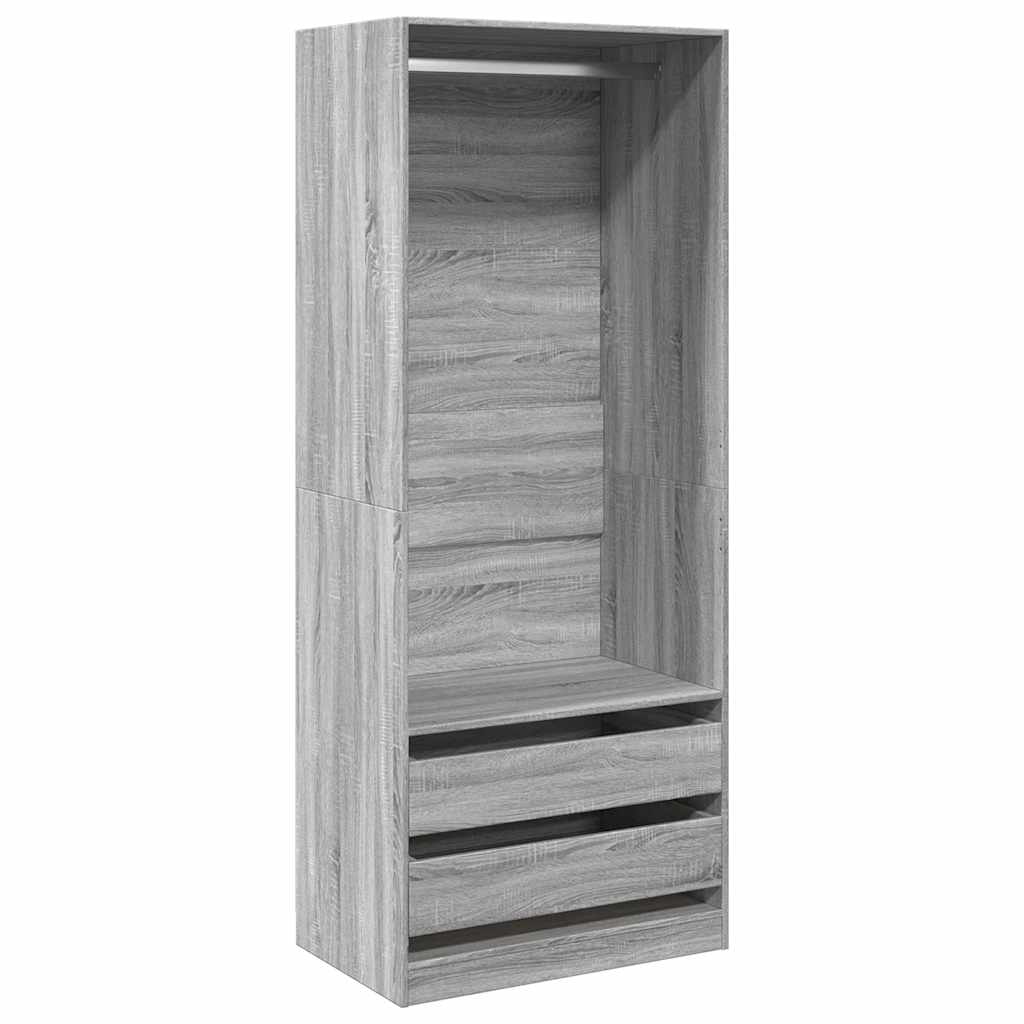 Garde-robe sonoma gris 80x50x200 cm bois d'ingénierie - XIOS