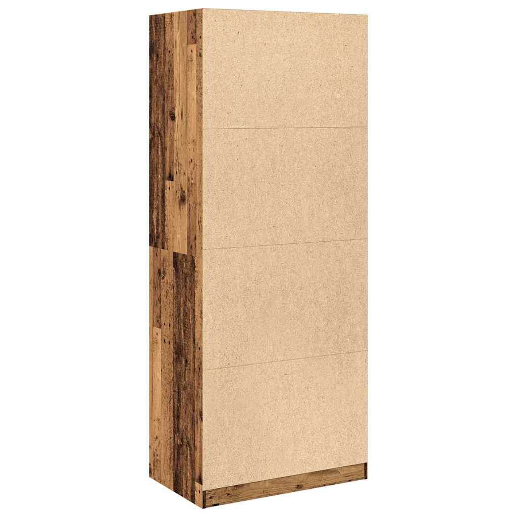 Garde-robe vieux bois 80x50x200 cm bois d'ingénierie - XIOS