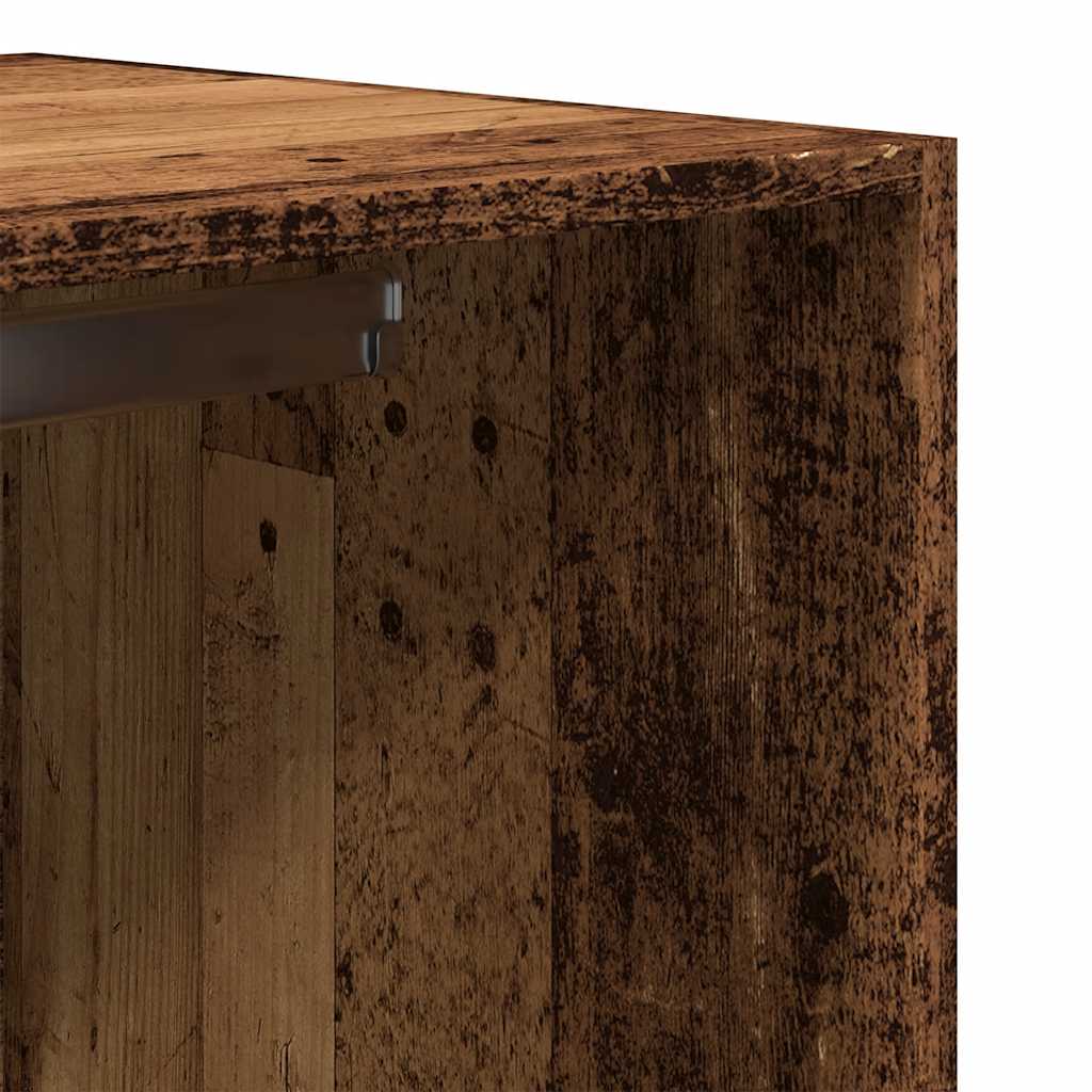 Garde-robe vieux bois 80x50x200 cm bois d'ingénierie - XIOS