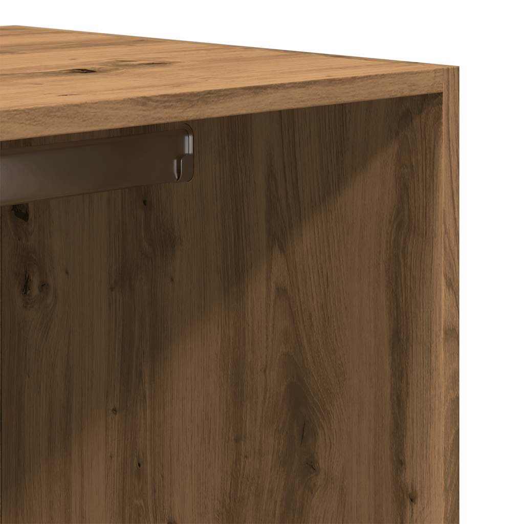 Garde-robe chêne artisanal 80x50x200 cm bois d'ingénierie - XIOS