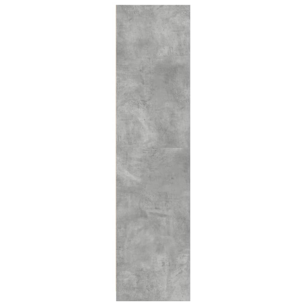 Garde-robe gris béton 80x50x200 cm bois d'ingénierie - XIOS