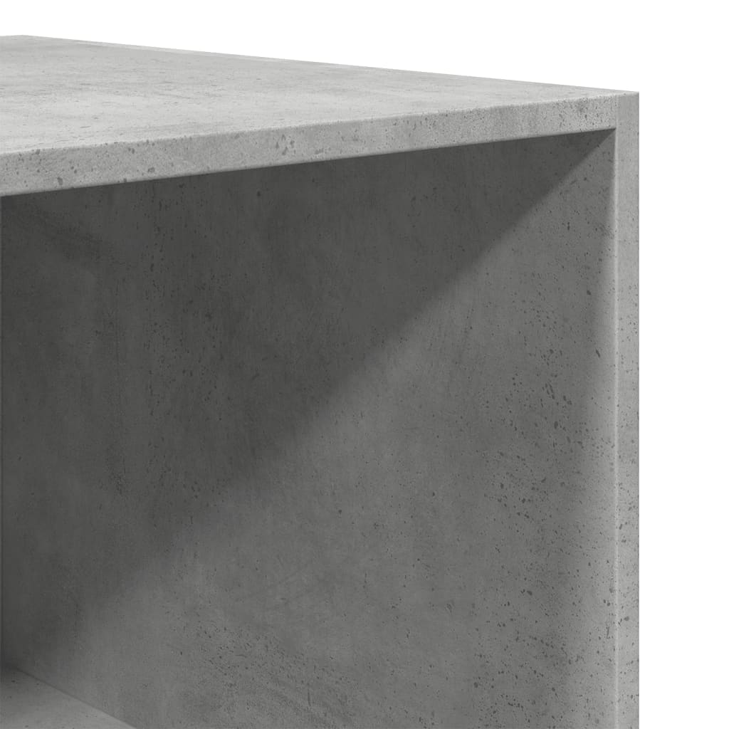 Garde-robe gris béton 80x50x200 cm bois d'ingénierie - XIOS