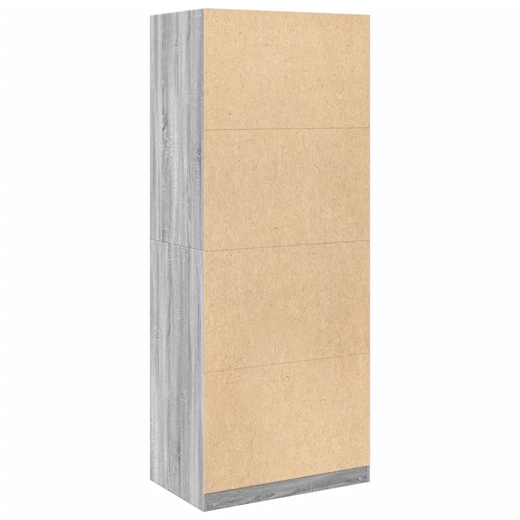 Garde-robe sonoma gris 80x50x200 cm bois d'ingénierie - XIOS