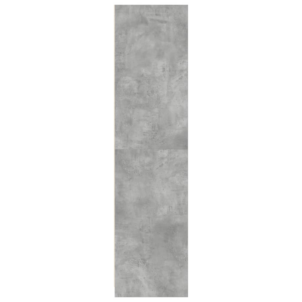 Garde-robe Gris béton 100x50x200 cm Aggloméré - XIOS