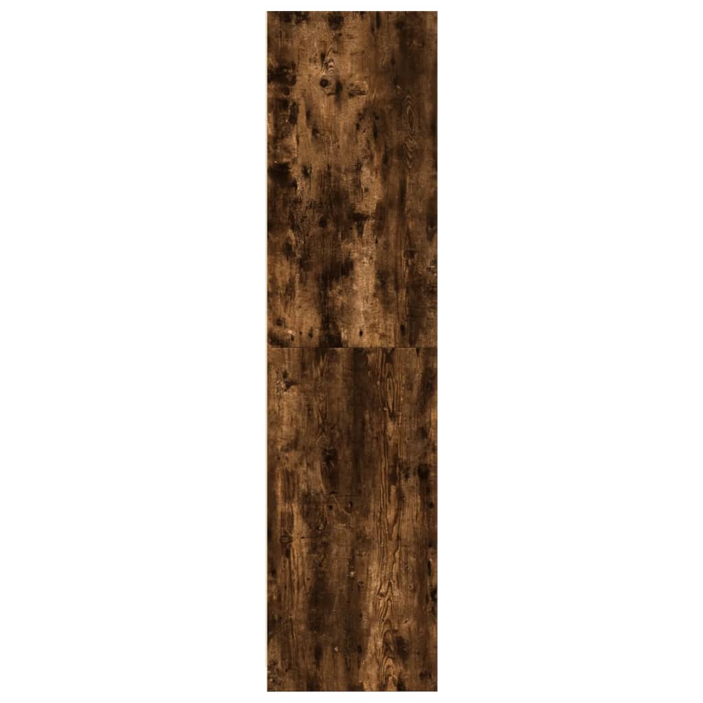 Garde-robe chêne fumé 100x50x200 cm bois d'ingénierie - XIOS