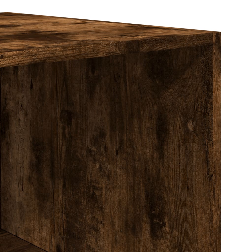 Garde-robe chêne fumé 100x50x200 cm bois d'ingénierie - XIOS