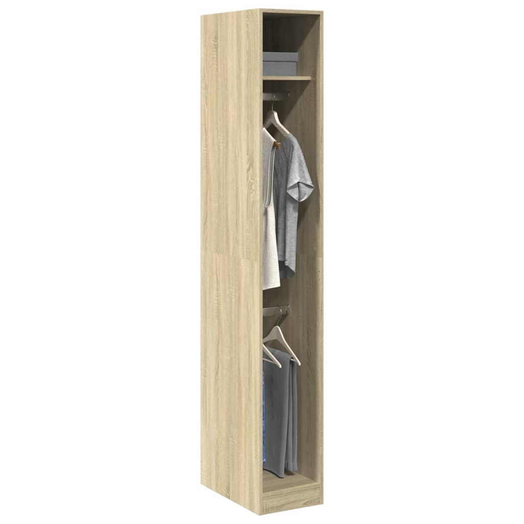 Garde-robe chêne sonoma 30x50x200 cm bois d'ingénierie - XIOS