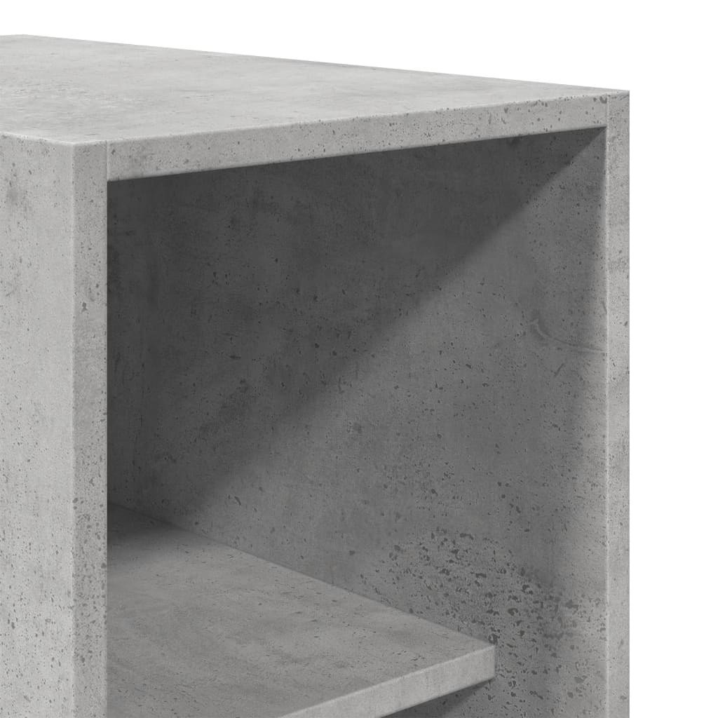 Garde-robe gris béton 30x50x200 cm bois d'ingénierie - XIOS