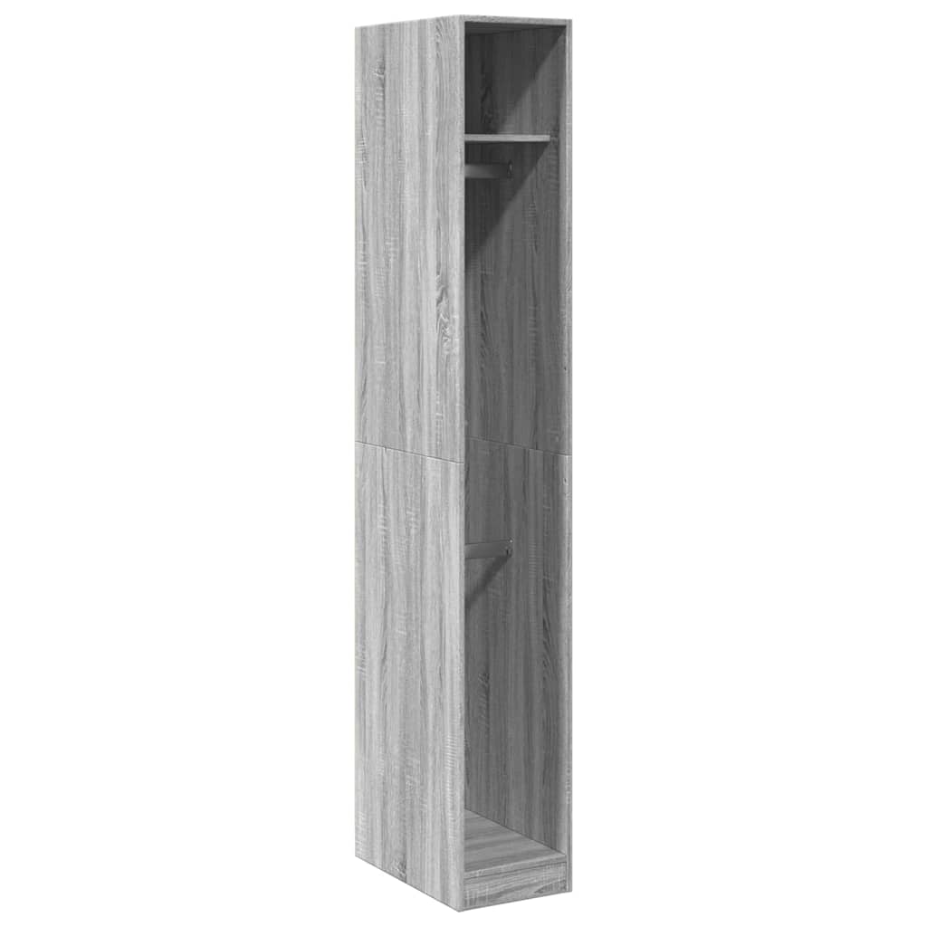 Garde-robe sonoma gris 30x50x200 cm bois d'ingénierie - XIOS