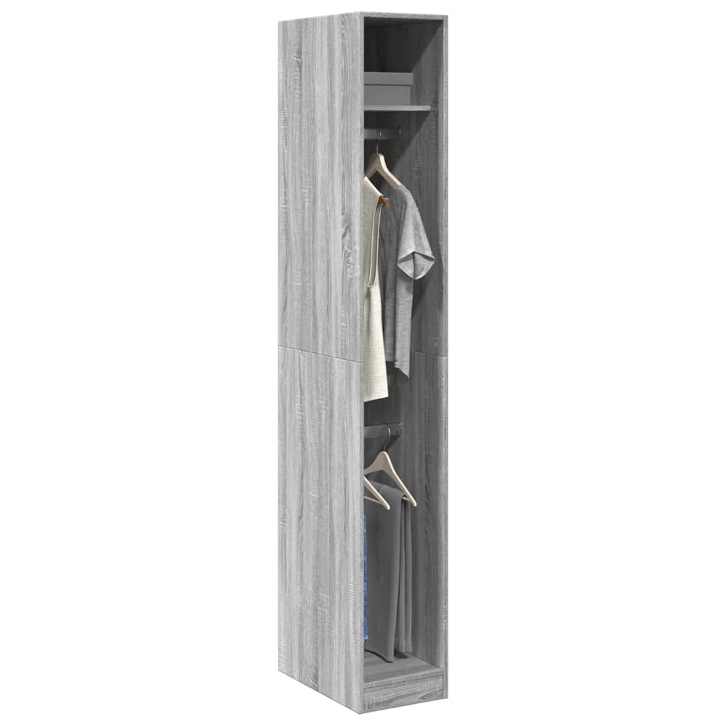 Garde-robe sonoma gris 30x50x200 cm bois d'ingénierie - XIOS