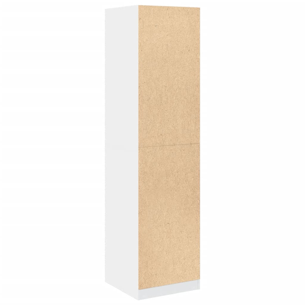 Garde-robe Blanc 50x50x200 cm Bois d'ingénierie - XIOS