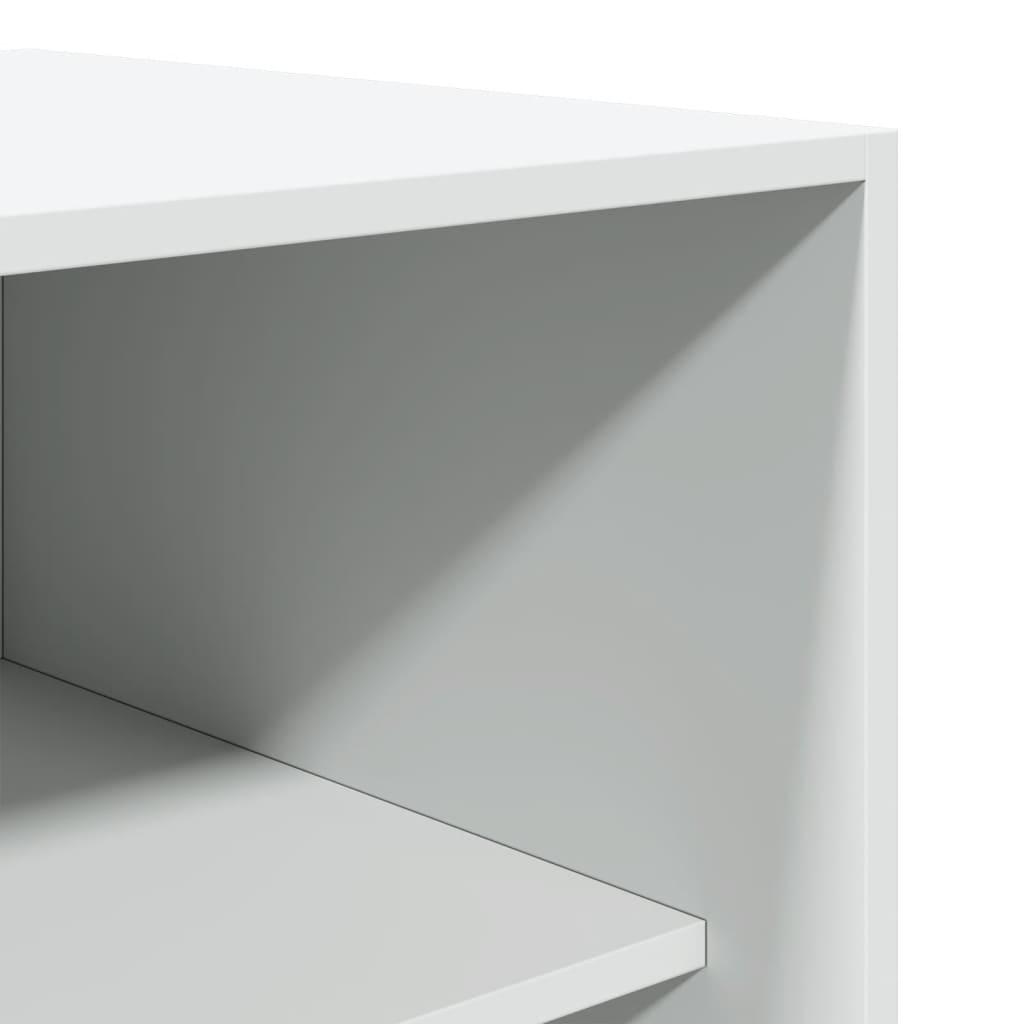 Garde-robe Blanc 50x50x200 cm Bois d'ingénierie - XIOS