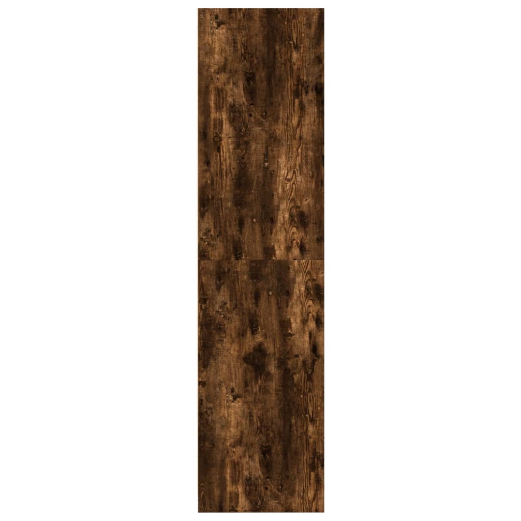 Garde-robe chêne fumé 50x50x200 cm bois d'ingénierie - XIOS