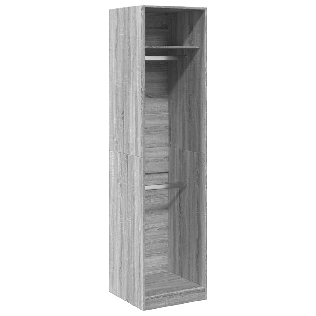 Garde-robe gris sonoma 50x50x200 cm bois d'ingénierie - XIOS