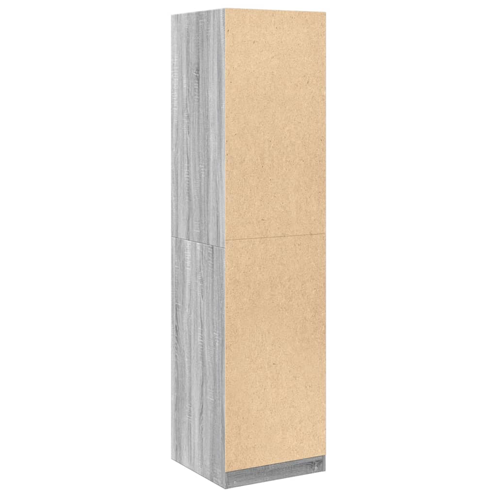 Garde-robe gris sonoma 50x50x200 cm bois d'ingénierie - XIOS