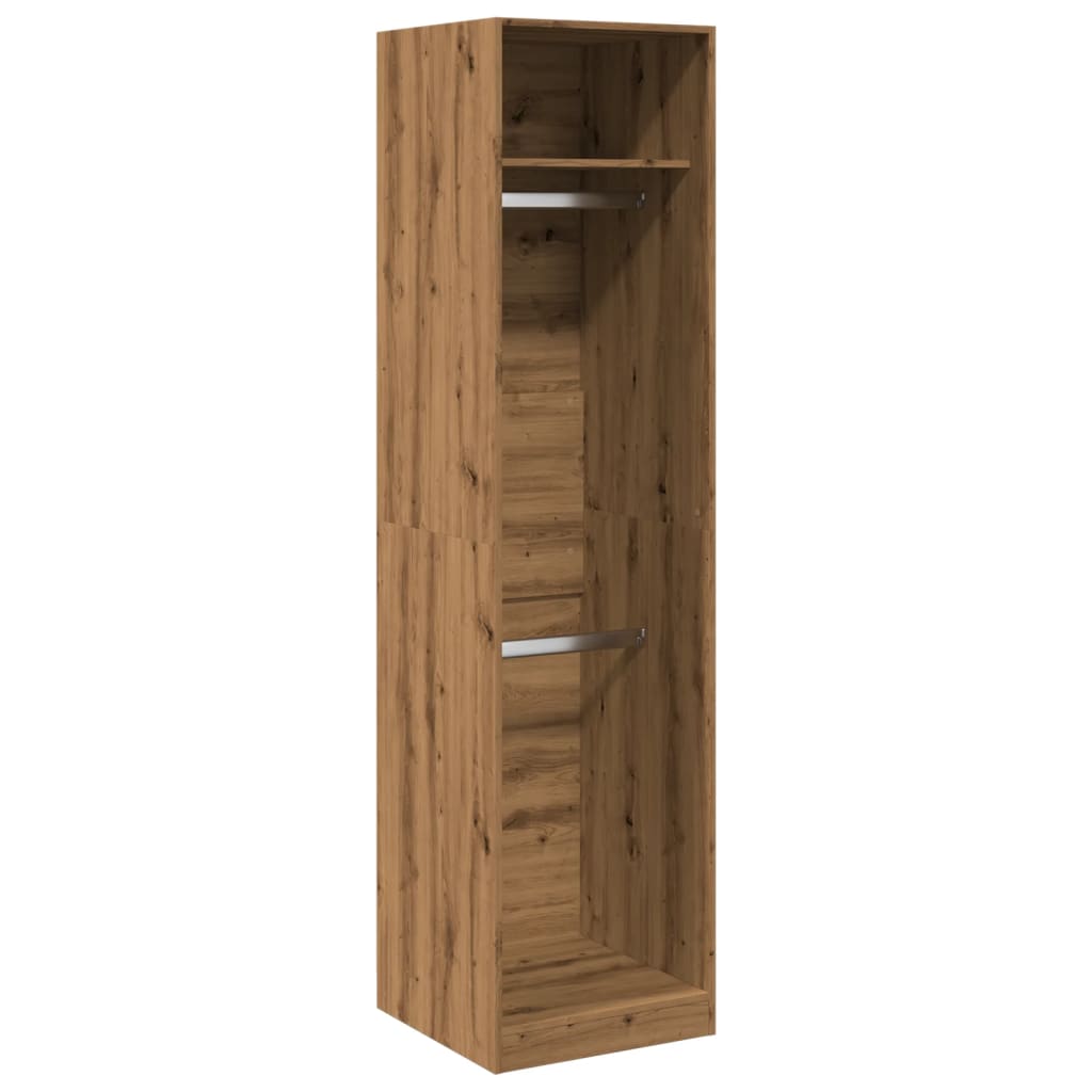 Garde-robe chêne artisanal 50x50x200 cm bois d'ingénierie - XIOS