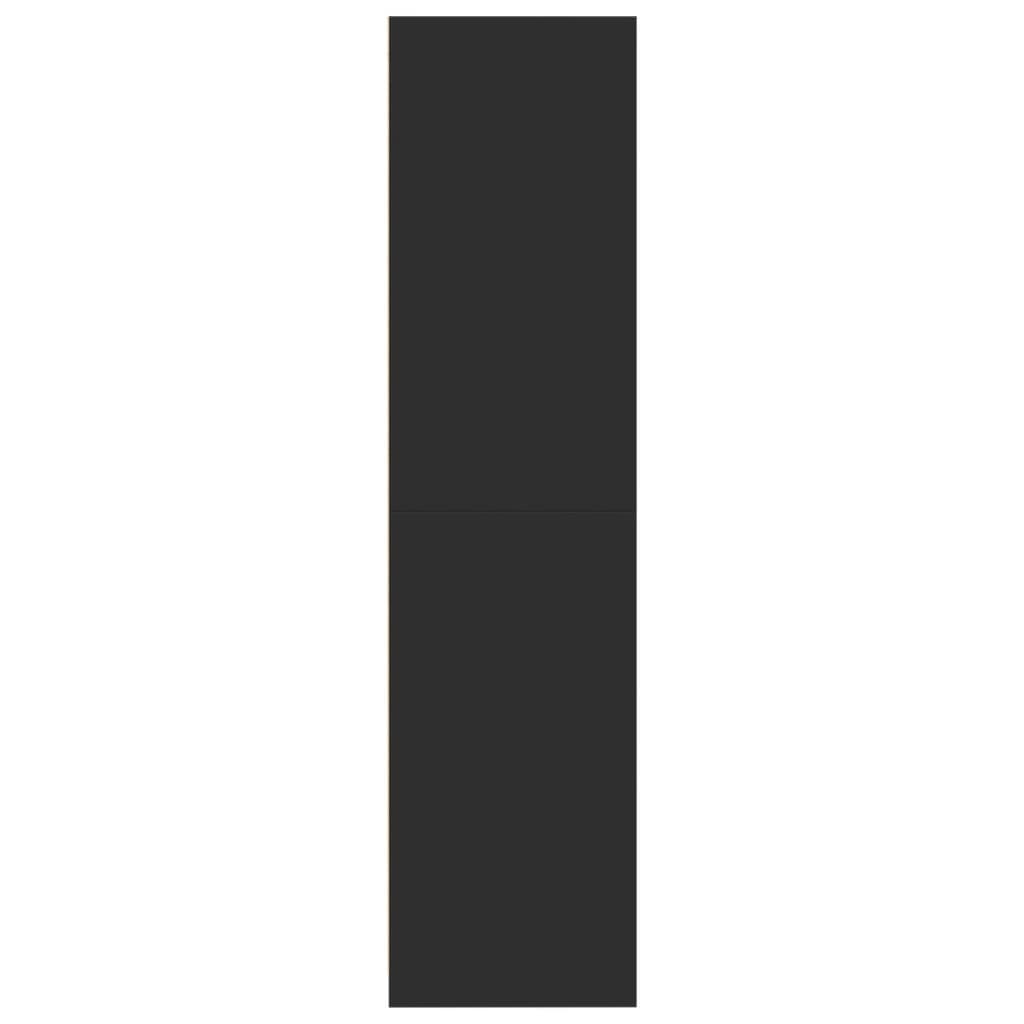 Garde-robe noir 80x50x200 cm bois d'ingénierie - XIOS