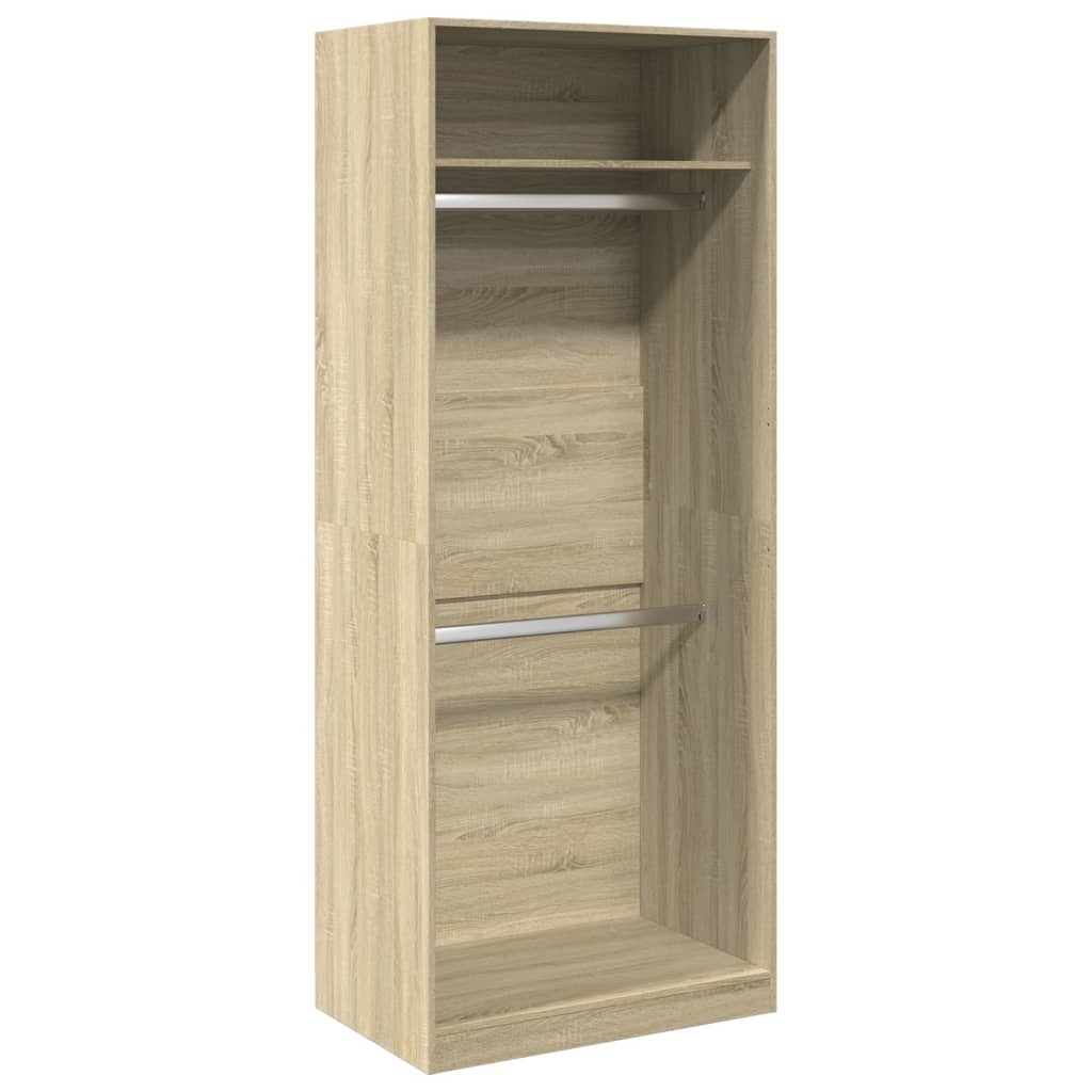 Garde-robe chêne sonoma 80x50x200 cm bois d'ingénierie - XIOS