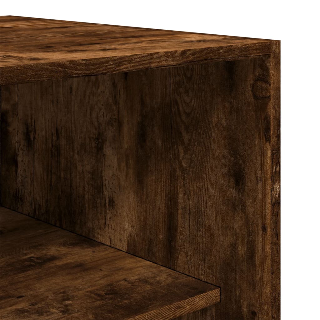 Garde-robe chêne fumé 80x50x200 cm bois d'ingénierie - XIOS