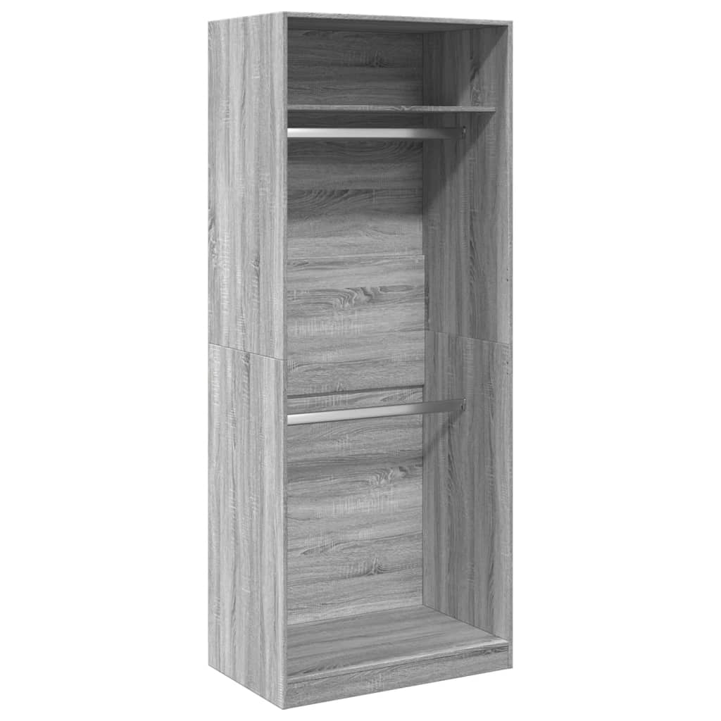 Garde-robe sonoma gris 80x50x200 cm bois d'ingénierie - XIOS