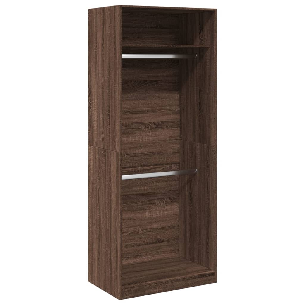Garde-robe chêne marron 80x50x200 cm bois d'ingénierie - XIOS