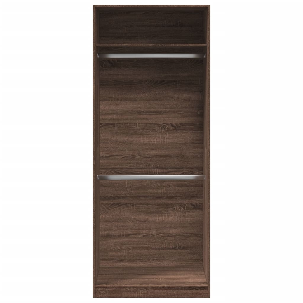 Garde-robe chêne marron 80x50x200 cm bois d'ingénierie - XIOS