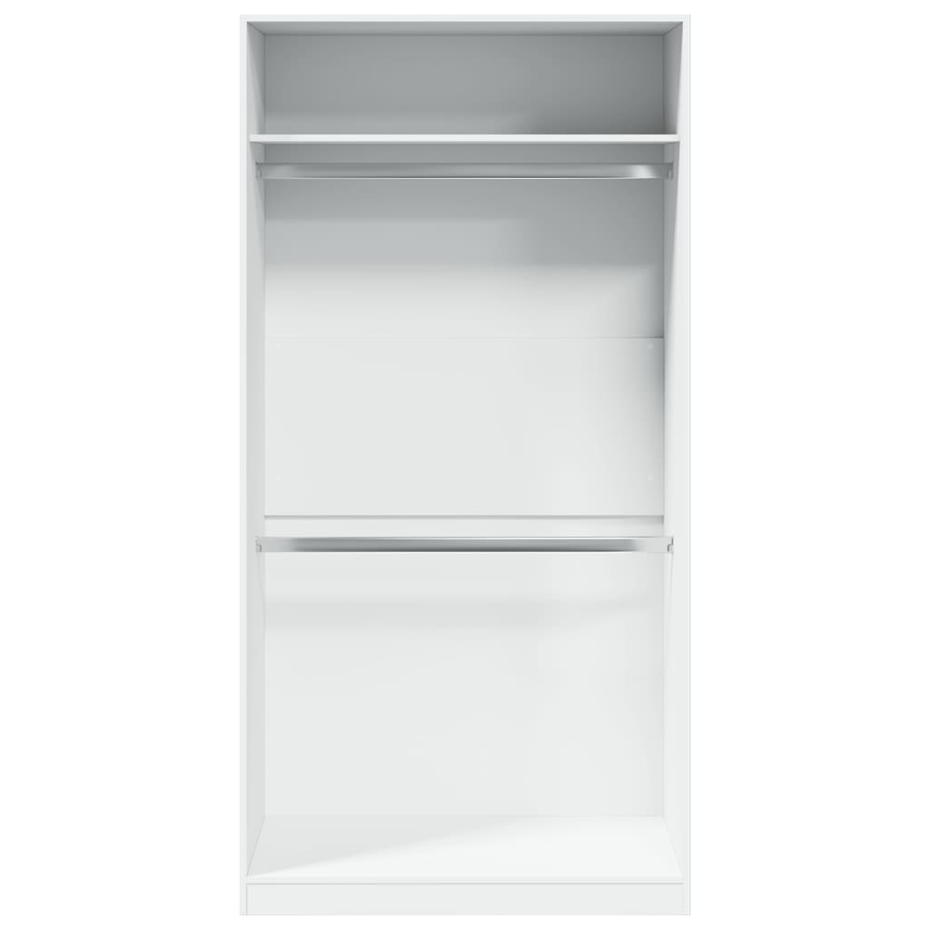 Garde-robe Blanc 100x50x200 cm Bois d'ingénierie - XIOS