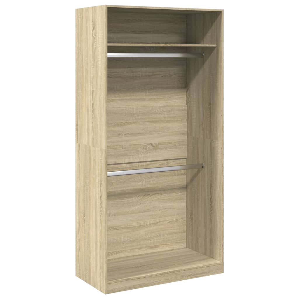 Garde-robe Chêne sonoma 100x50x200 cm Aggloméré - XIOS
