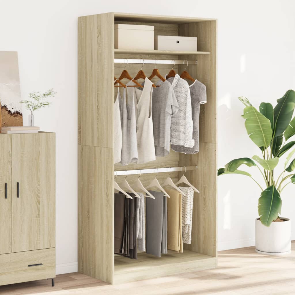 Garde-robe Chêne sonoma 100x50x200 cm Aggloméré - XIOS