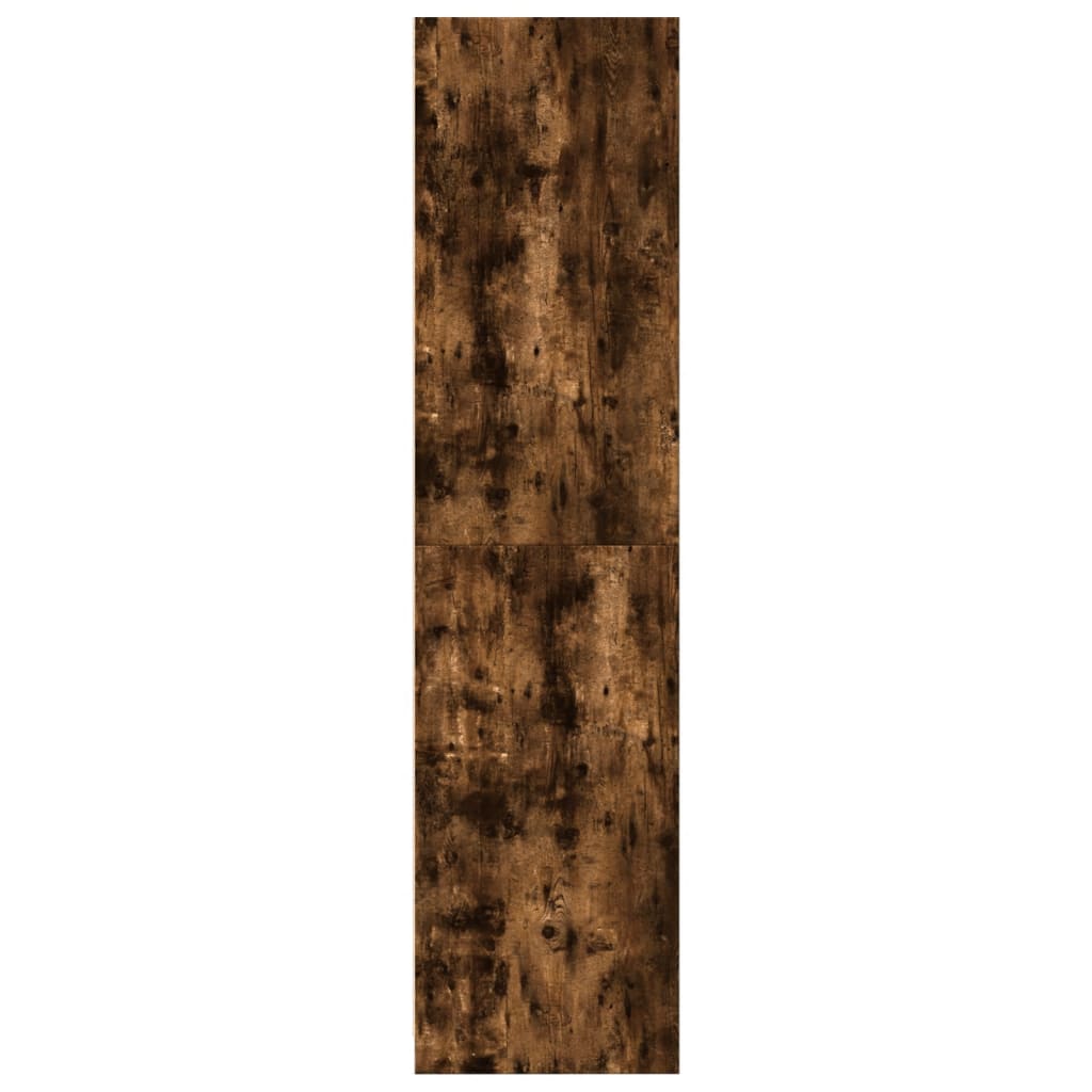 Garde-robe chêne fumé 100x50x200 cm bois d'ingénierie - XIOS