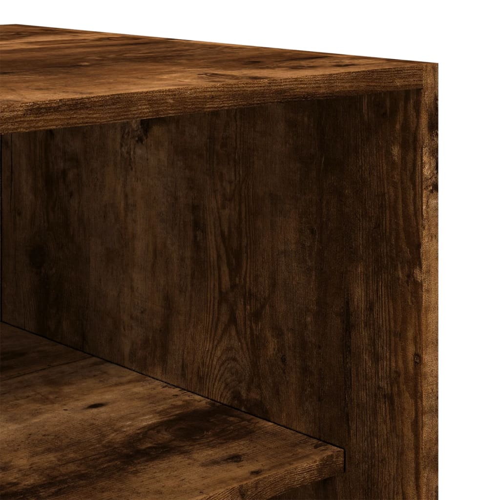 Garde-robe chêne fumé 100x50x200 cm bois d'ingénierie - XIOS